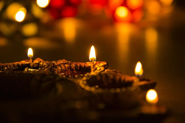 Schöne Diwali-Beleuchtung, selektiver Fokus — Stockfoto