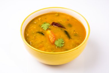 güney hint sebze sambar, toprak kase