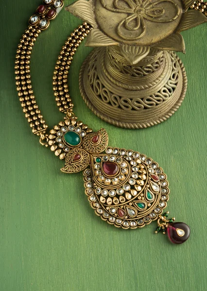 Indian traditional jewellery — Stock Photo, Image