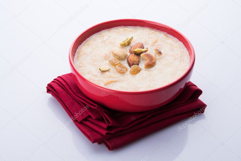 sweet Kheer or khir payasa, gil-e-firdaus, fereni also known as Sheer Khurma Seviyan, popular sweet dish