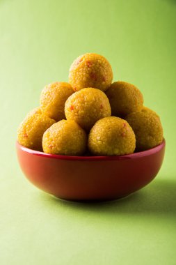 Hint tatlılar bundi laddu veya motichur laddu veya motichoor laddu, seçici odak