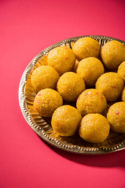 Hint tatlılar bundi laddu veya motichur laddu veya motichoor laddu, seçici odak
