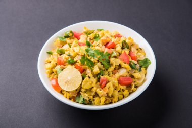 Baharatlı yumurta veya yumurta bhurji veya anda bhurji