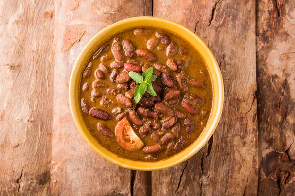 Індійська їжа, приготовлена Червоної квасолі каррі або rajma або rajmah — стокове фото