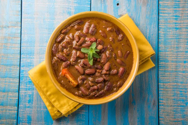 Індійська їжа, приготовлена Червоної квасолі каррі або rajma або rajmah — стокове фото