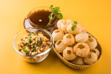 Pani Puri ya da panipuri, Golgappe ya da gol gappe, sohbet madde, Hindistan