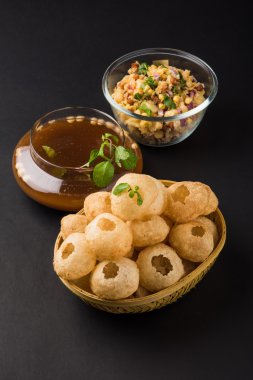 Pani Puri ya da panipuri, Golgappe ya da gol gappe, sohbet madde, Hindistan