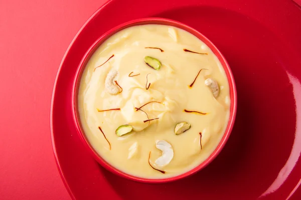 indian dessert or indian sweet Shrikhand, made up of strained yogurt or chakka, popular in maharashtra and gujrat, kesar shrikhand, is a popular side dish as well tastes great with puri or chapati