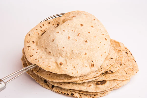 Chapati veya fulka veya phulka veya hint ekmeği — Stok fotoğraf