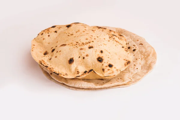 Chapati atau fulka atau phulka atau roti India — Stok Foto