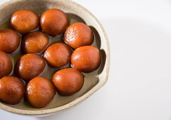 Gulab Jamun 또는 Gulabjam 또는 Gulab 잼, 인기 있는 인도 디저트 — 스톡 사진