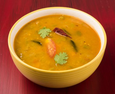 south indian vegetable sambar, with vegetables clipart
