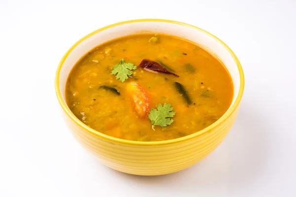 Dél-indiai zöldség sambar, a zöldségek — Stock Fotó