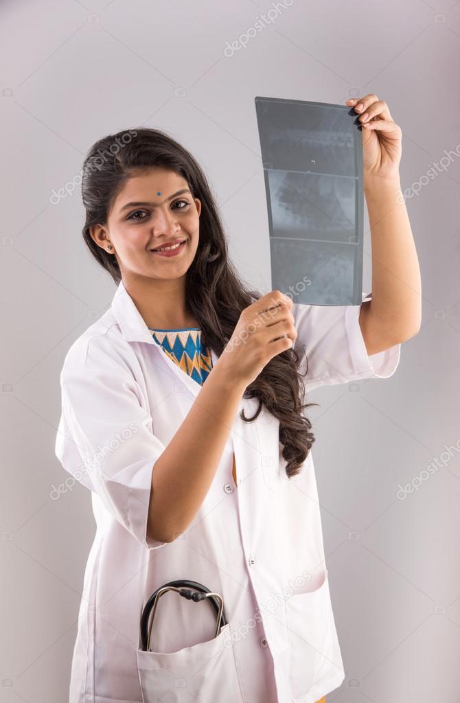 Doctors Bag With Stethoscope On A Gray Background Stock Photo