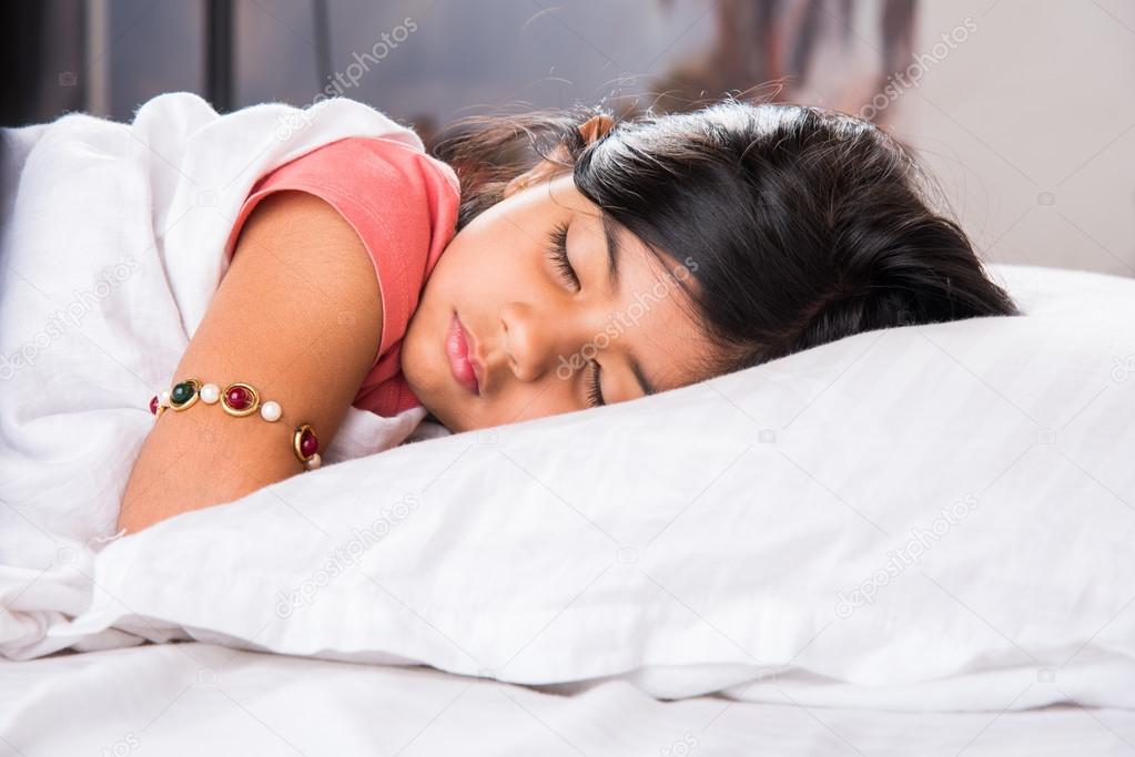girl on bed Indian