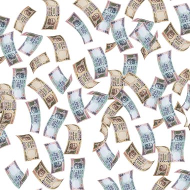hint para birimi düşüyor, hint rupisi notları düşüyor, hint para birimi notları uçan, uçan hint rupisi notları