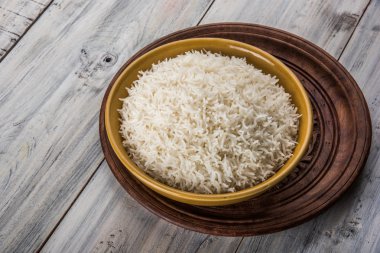 Hint basmati pirinç, Pakistanlı basmati pirinç, Asya basmati pirinç, beyaz pirinç, düz pirinç kase pişmiş pişmiş basmati pirinç pişmiş