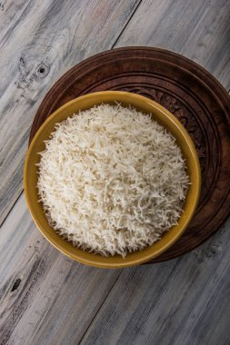 Hint basmati pirinç, Pakistanlı basmati pirinç, Asya basmati pirinç, beyaz pirinç, düz pirinç kase pişmiş pişmiş basmati pirinç pişmiş
