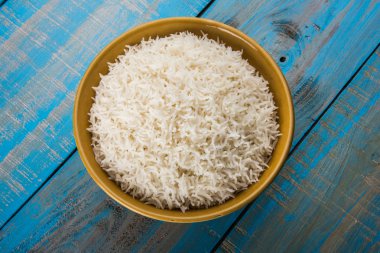 Hint basmati pirinç, Pakistanlı basmati pirinç, Asya basmati pirinç, beyaz pirinç, düz pirinç kase pişmiş pişmiş basmati pirinç pişmiş