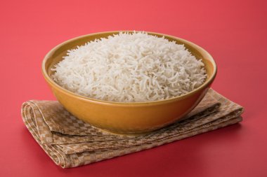 Hint basmati pirinç, Pakistanlı basmati pirinç, Asya basmati pirinç, beyaz pirinç, düz pirinç kase pişmiş pişmiş basmati pirinç pişmiş