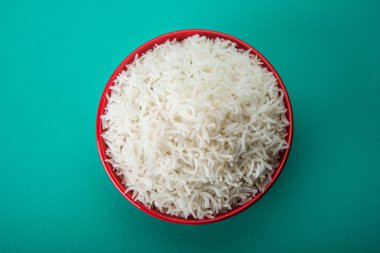Hint basmati pirinç, Pakistanlı basmati pirinç, Asya basmati pirinç, beyaz pirinç, düz pirinç kase pişmiş pişmiş basmati pirinç pişmiş