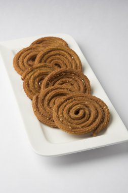 geleneksel Hint aperatif chakli, chakali,, murukku