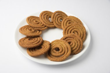 geleneksel Hint aperatif chakli, chakali,, murukku