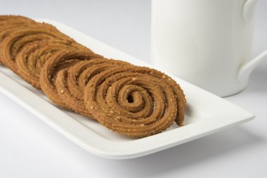 geleneksel Hint aperatif chakli, chakali,, murukku