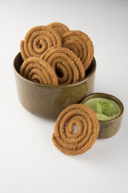 geleneksel Hint aperatif chakli, chakali,, murukku