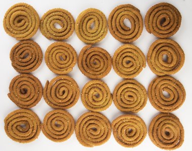 geleneksel Hint aperatif chakli, chakali,, murukku