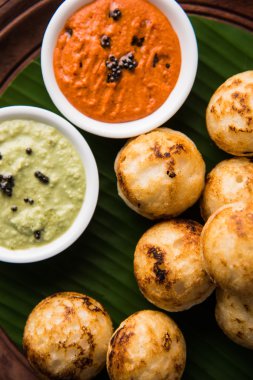 güneyde Hint popüler gıda Appe veya Appam veya Rava Appe