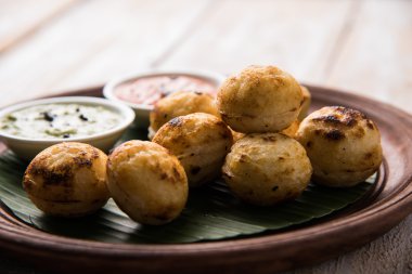 güneyde Hint popüler gıda Appe veya Appam veya Rava Appe