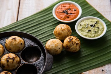 güneyde Hint popüler gıda Appe veya Appam veya Rava Appe