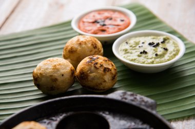 güneyde Hint popüler gıda Appe veya Appam veya Rava Appe