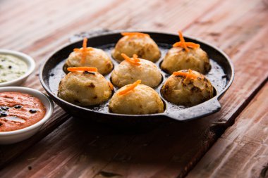 güneyde Hint popüler gıda Appe veya Appam veya Rava Appe