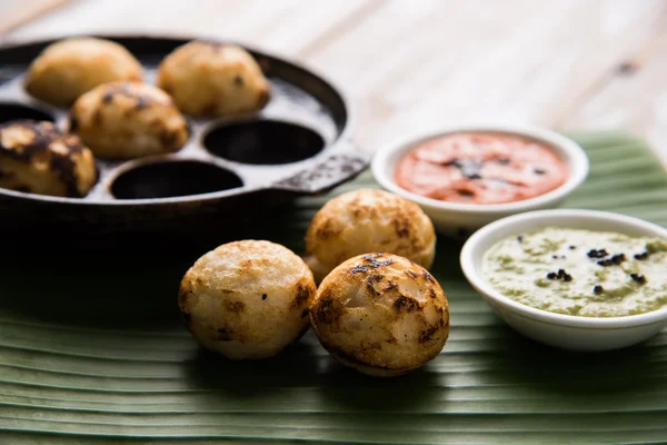 Makanan populer India selatan Appe atau Appam atau Rava Appe — Stok Foto