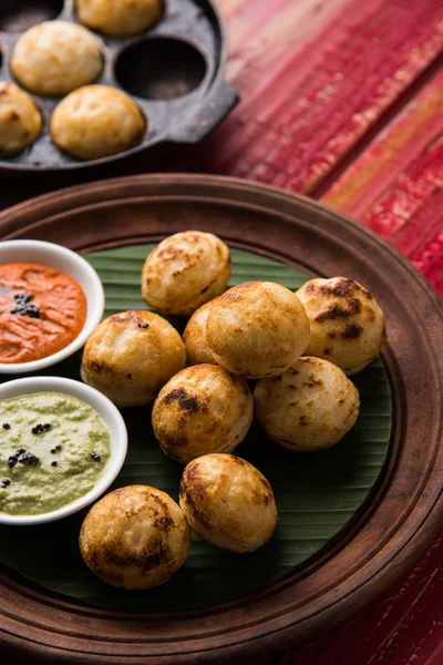 Sul indiana comida popular Appe ou Appam ou Rava Appe — Fotografia de Stock