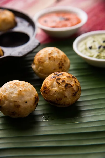 Νότιο Ινδικό δημοφιλή τρόφιμα Appe ή Appam ή Rava Appe — Φωτογραφία Αρχείου