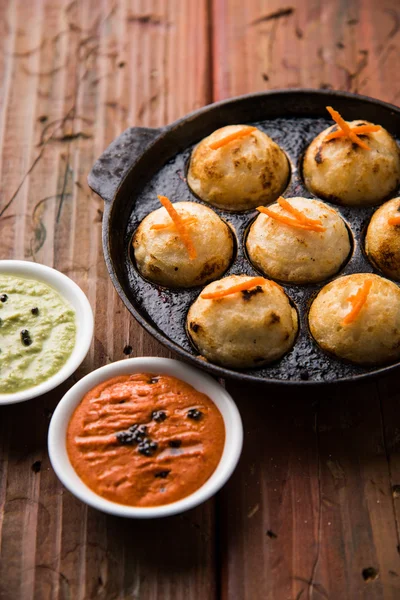 Dél-indiai népszerű étel Appe vagy Appam vagy Rava Appe — Stock Fotó