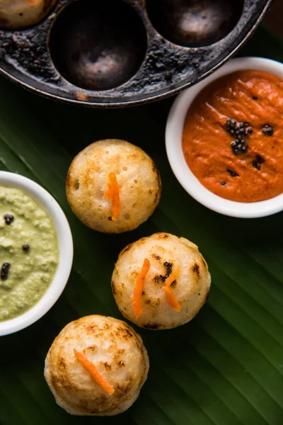 Makanan populer India selatan Appe atau Appam atau Rava Appe — Stok Foto