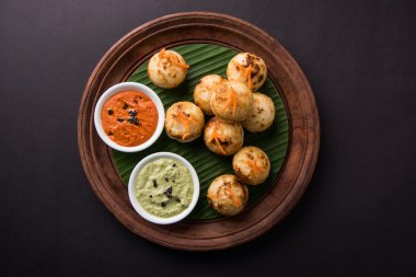 güneyde Hint popüler gıda Appe veya Appam veya Rava Appe