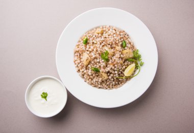 Geçmişte Khichadi - Sagopa Kajmer tohumları ile yapılan Maharashtra otantik bir yemek lor ile görev yaptı.