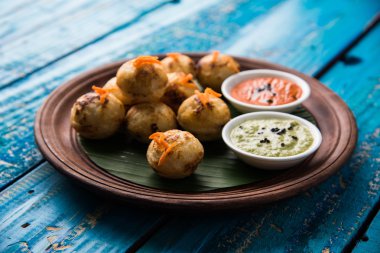 güneyde Hint popüler gıda Appe veya Appam veya Rava Appe
