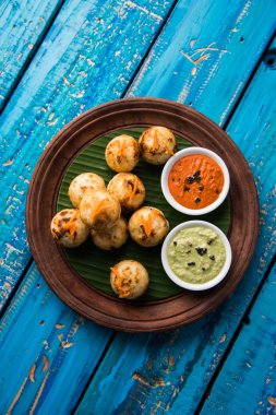 güneyde Hint popüler gıda Appe veya Appam veya Rava Appe