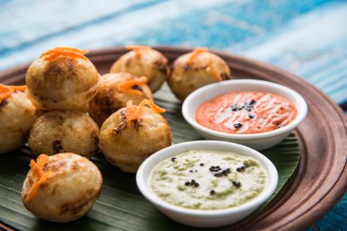 güneyde Hint popüler gıda Appe veya Appam veya Rava Appe