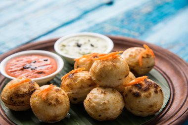 güneyde Hint popüler gıda Appe veya Appam veya Rava Appe