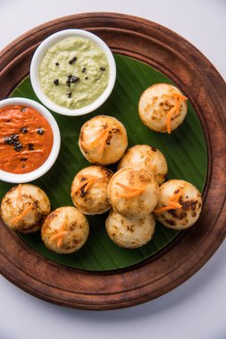 south indian popular food Appe or Appam or Rava Appe clipart