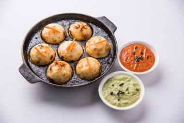 güneyde Hint popüler gıda Appe veya Appam veya Rava Appe