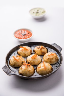 güneyde Hint popüler gıda Appe veya Appam veya Rava Appe