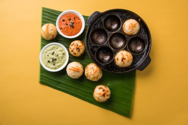 güneyde Hint popüler gıda Appe veya Appam veya Rava Appe